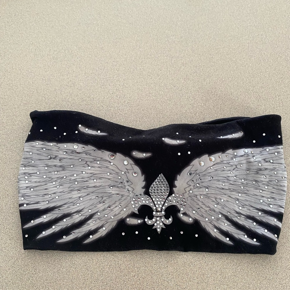 Black and Silver Winged Headband